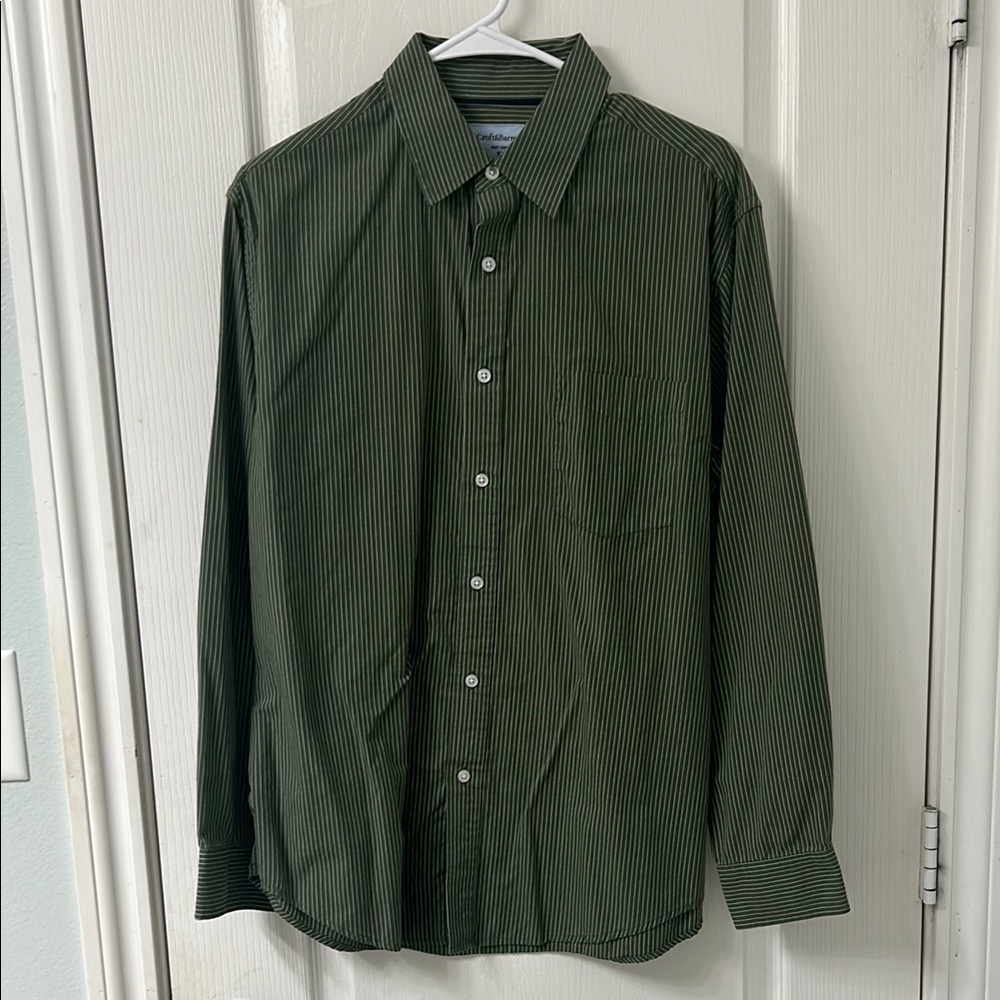Croft & Barrow Green Casual Button Down Shirt